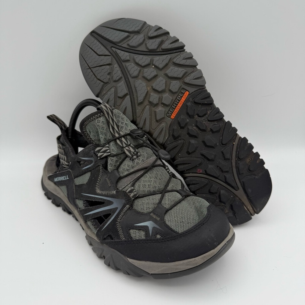 Women’s Merrell Black Capra Rapid Sieve Sport Water Hiking Shoe‎ Slingback Sz 11